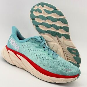 Hoka One One Clifton 8 Aquarelle Blue Running Shoes - Women's Size 8 (1119394)‎
